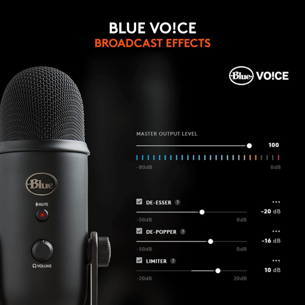Blue Yeti USB Microphone - Blackout Edition (Renewed)