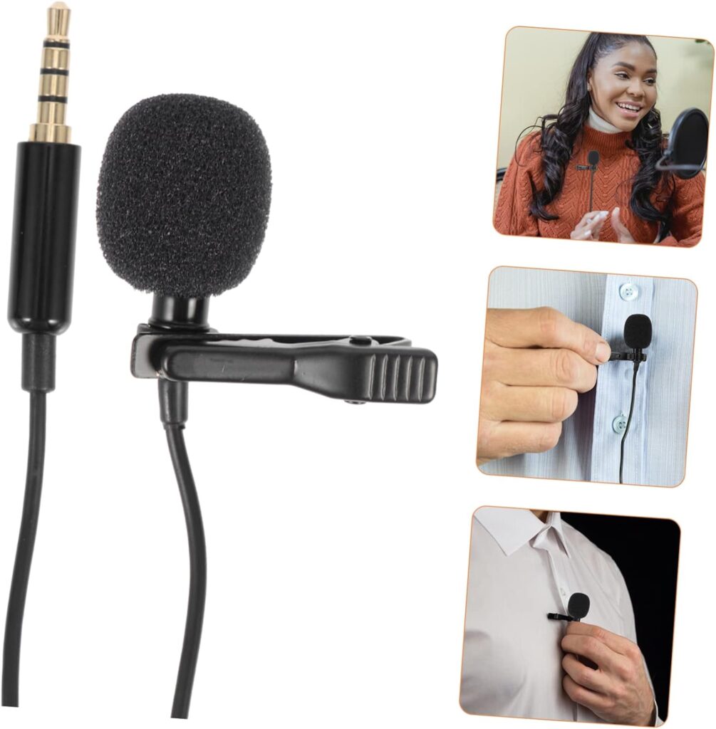 ERINGOGO 3pcs Lavalier Microphone Wired Lapel Microphone Recording Microphones  Accessories Horn Microphone Saxophone Microphone Lavalier Lapel Microphone Trumpet High Sensitivity Clip Aps