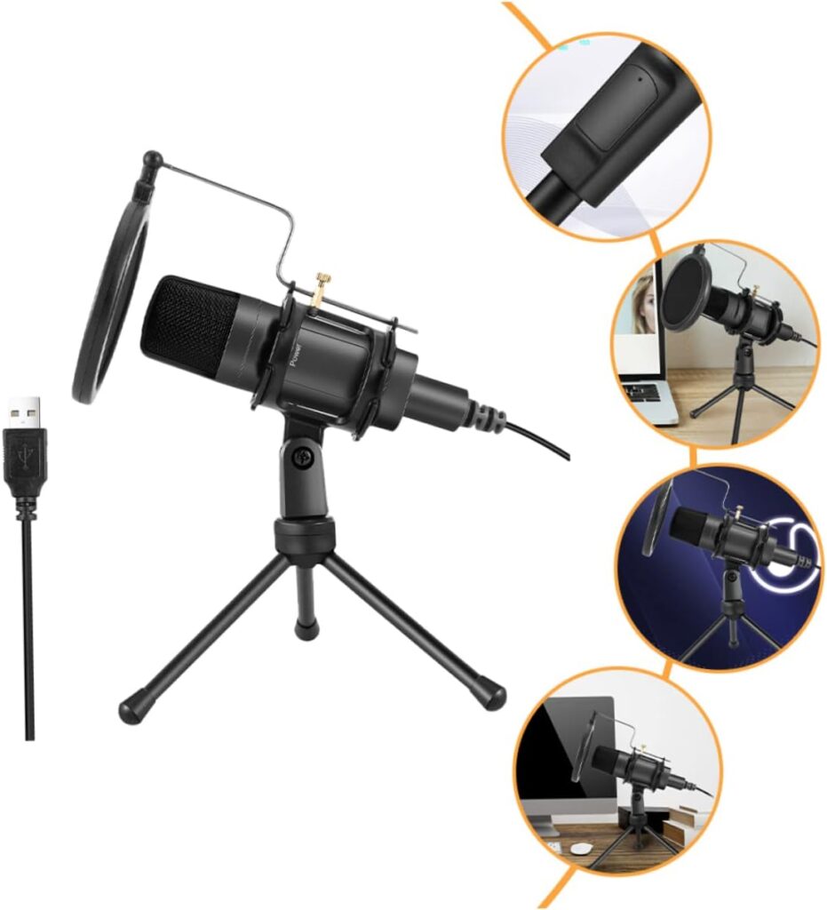 SUPVOX 3 Sets Table Microphone Set Desktop Microphone Laptop Microphone Computer Microphone Noise Cancelling Microphones Microphone for Laptop Microphone for Computer Advanced Suite Abs