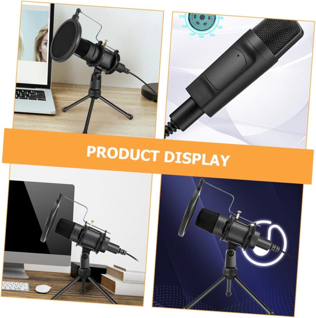 SUPVOX 3 Sets Table Microphone Set Desktop Microphone Laptop Microphone Computer Microphone Noise Cancelling Microphones Microphone for Laptop Microphone for Computer Advanced Suite Abs