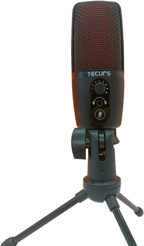 TECURS USB Microphone, Condenser Microphone Kit for Computer, Podcast Mic Set, PC Condenser Mic with Boom Arm for Gaming,Streaming,YouTube,Recording,Chatting